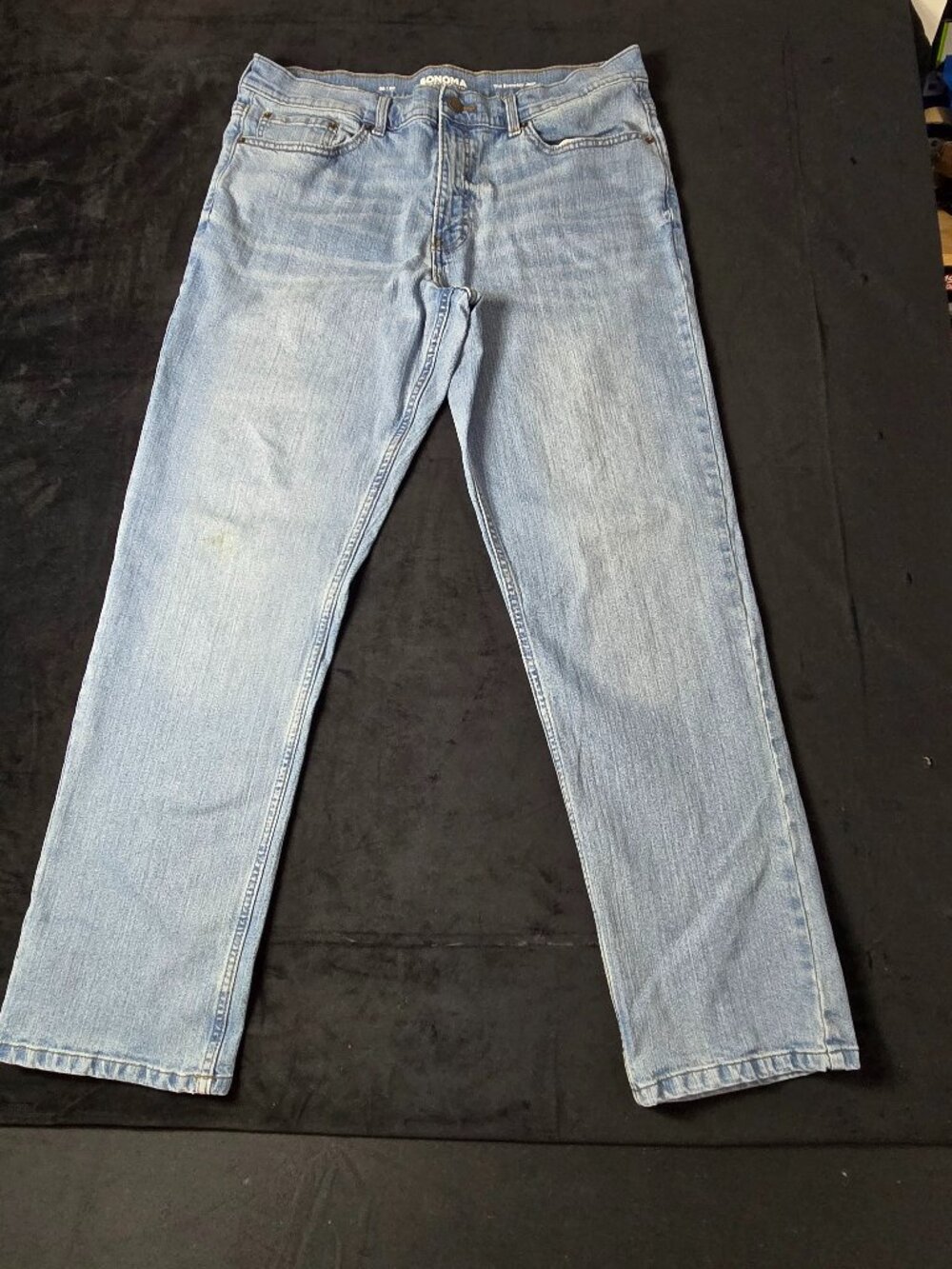 Sonoma Men's Everyday Regular Fit Straight Jeans Light Wash 36x32